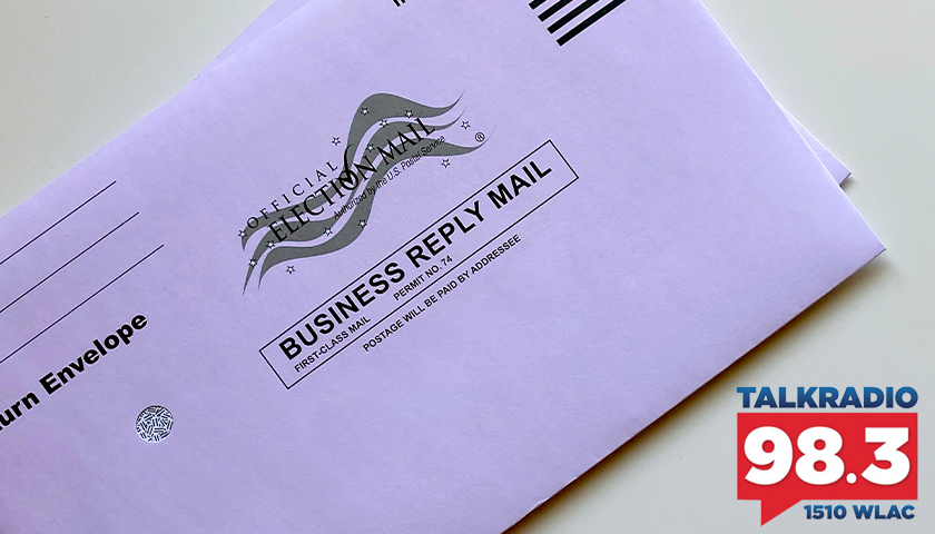 Mail in ballot envelope